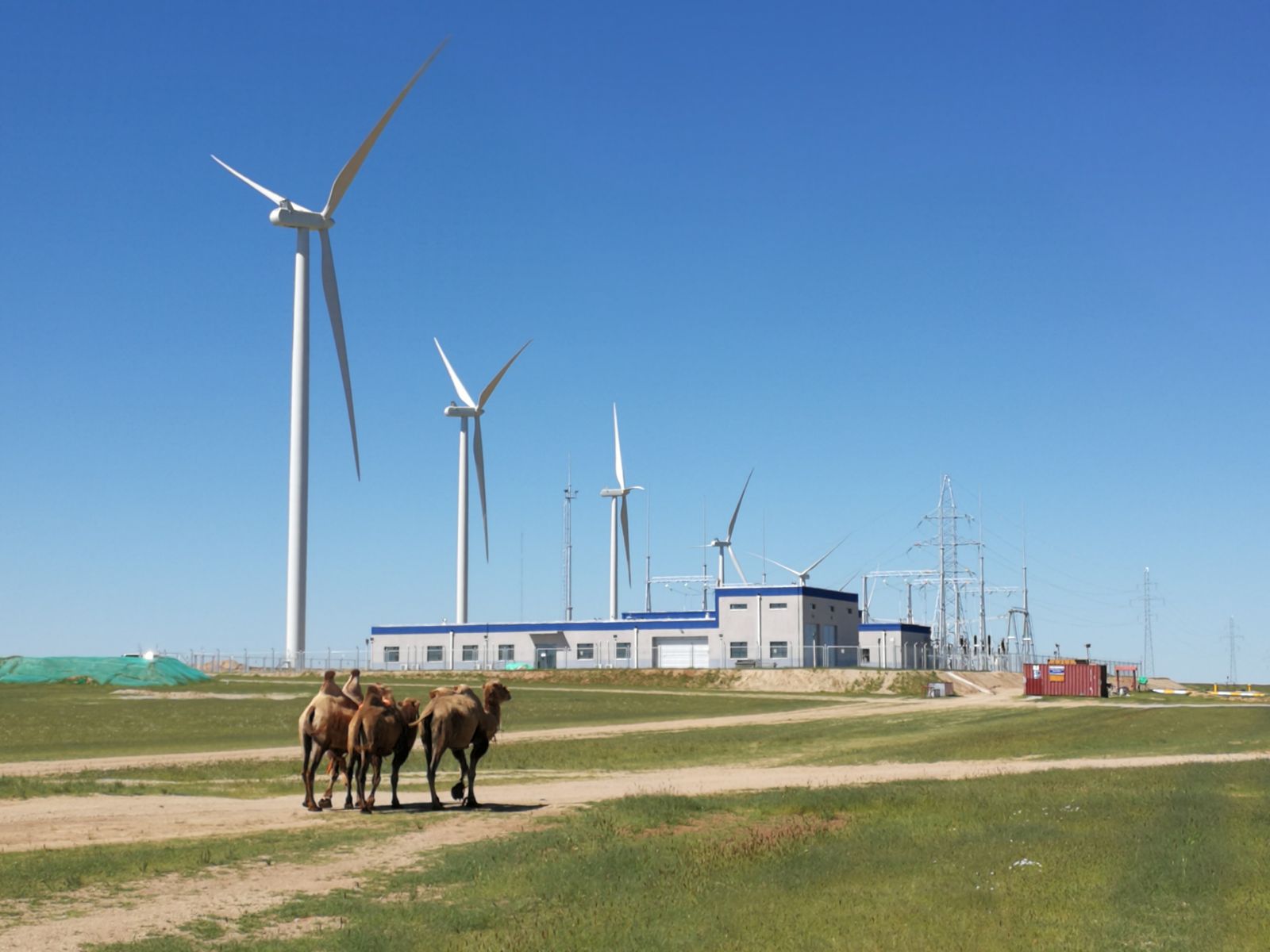 Wind power project location in Mongolia