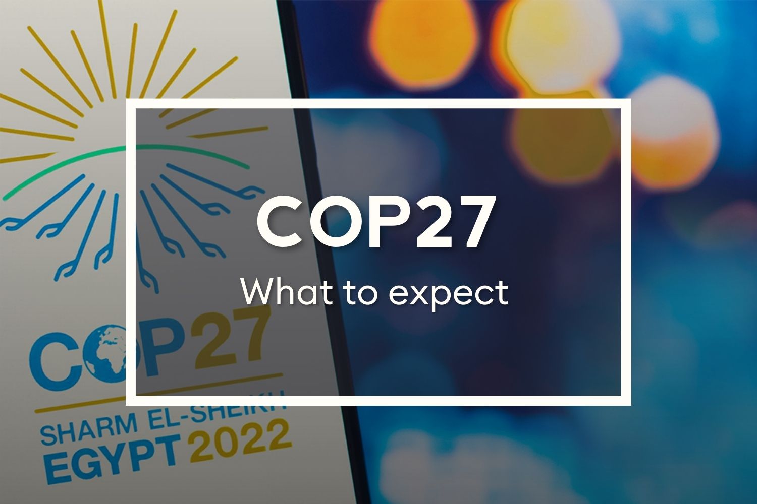 Poster of the COP27 event