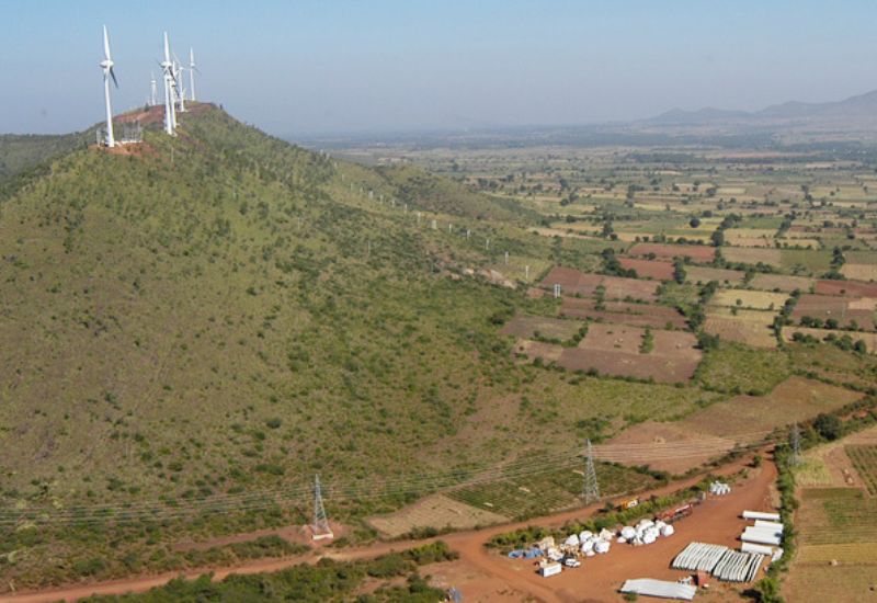 Aerial view of project location