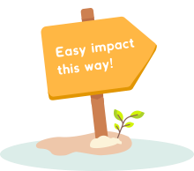 Icon of easy impact sign in yellow